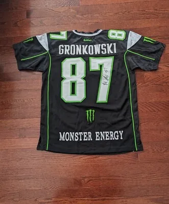 Rob Gronkowski Autographed Monster Energy Riddell Jersey Size M • $200