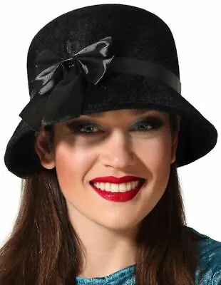 £7.99 • Buy Ladies Black Vintage 1920s Hat