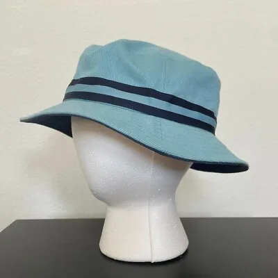 Kangol Light Blue Stripe Lahinch Bucket Hat Size Small • $42