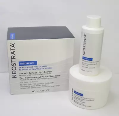 Neostrata Resurface Smooth Surface Glycolic Peel 2 Oz & 36 Pads Nwb • $38