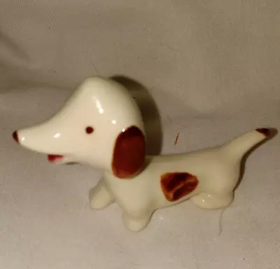 Vintage 1950's Pottery Bobblehead-ish Nodder Dachshund Dog • $17.50