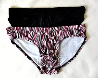 2 Pair Men's Jockey Elance Microfiber Bikinis - Size L (36-38 ) • $16.49