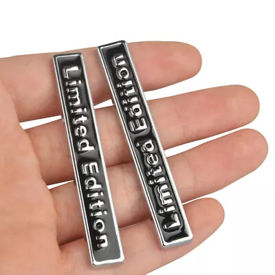 £4.55 • Buy 3D Metal Chrome Badge Emblem Decal Car Stickers Limited Edition Auto Accessories