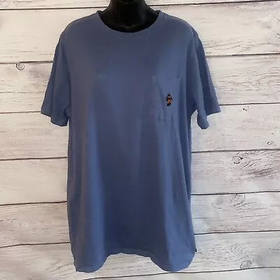 Mountain Hardwear Mens Tee Shirt  XL Blue Sleeping Bag Man B1 • $14.96