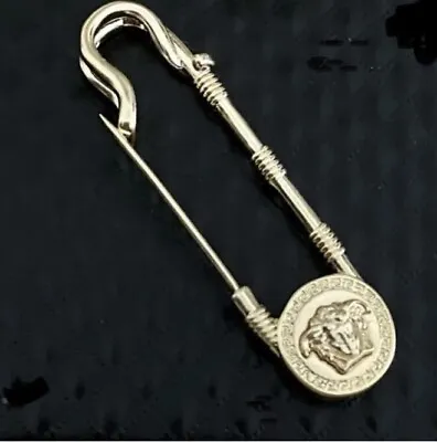 Versace La Medusa Pin Brass Plated Gold.. Vintage Original • $202.07