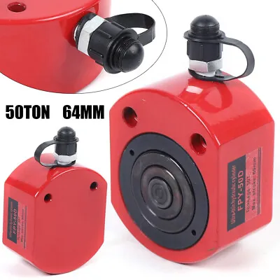 50 Ton Hydraulic Flat Jack Pancake Cylinder Ram 64MM For Machinery Industries US • $103.32