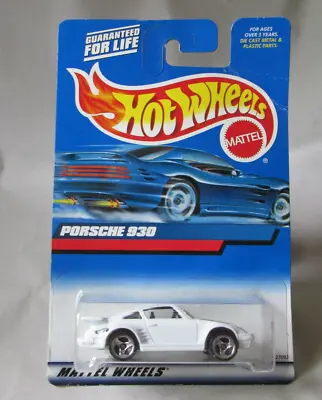 Hot Wheels White Porsche 930 Sports Car 1/64  Malaysia 1999 Mattel • $8.99