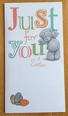 'Just For You’ Me To You Easter Card - Tatty Bear Teddy - 9”x4.75” - Glitter • £2.25