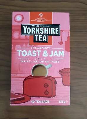 2 Packs Of 40 Taylors Of Harrogate Yorkshire Tea Bags - TOAST & JAM BREW - NEW • $39.50