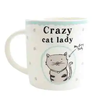 Crazy Cat Lady Mug My Furry Baby Bone China Gift Boxed • £8.99