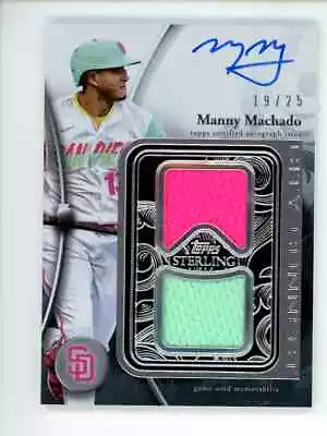 2024 Topps Sterling Manny Machado On Card Auto Game Used Relic CityConnect 19/25 • $89.44