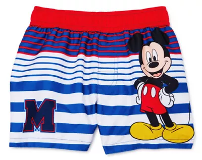 M For Mickey Mouse Toddler Boys Swim Trunks Beach Pool Summer Swim • $9.49