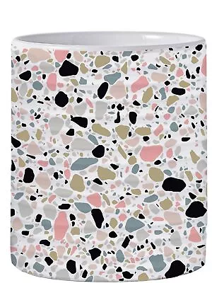 Kitchen Utensil Holder7.2″Extra Large Stable Terrazzo Marble Pattern Ceramic ... • $39.34