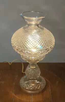 Waterford Crystal Electric Hurricane Lamp Alana 14  • $274.99