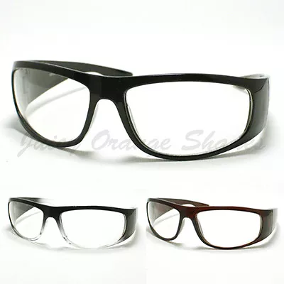 Mens Biker Eyeglasses Clear Lens Motorcycle Riding Glasses • $10.95