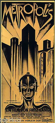 Painting  Vintage Print Art Poster METROPOLIS Movie  • $15.91