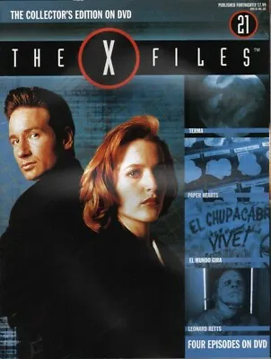 THE X FILES - DAVID DUCHOVNY - Collector's Magazine No. 21 With NEW SEALED DVD • £2.50