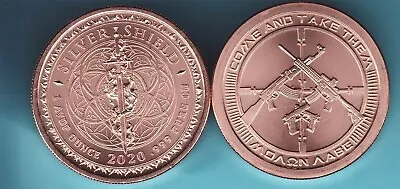 2020  MOLON LABE / AG-47   1 Oz. Copper Round Coin  From Silver Shield  • $5