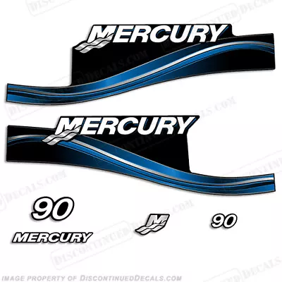 Fits Mercury 90hp ELPTO / EXLPTO Decal Kit - 2005 (Blue) • $99.95