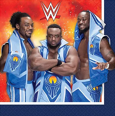 £4.41 • Buy WWE Wrestling Bash Happy BIRTHDAY Party Lunch Dinner PAPER NAPKINS 16pcs