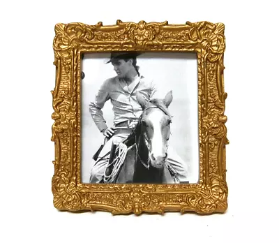 Small Vintage Picture Frame Mini Antique Ornate Gold Photo Frame 3  X 2.75  • $11.97