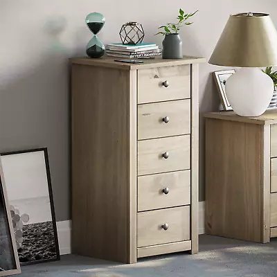 Panama Furniture Solid Pine Wood Bedroom Drawers Living Room Table Storage Unit • £72.99