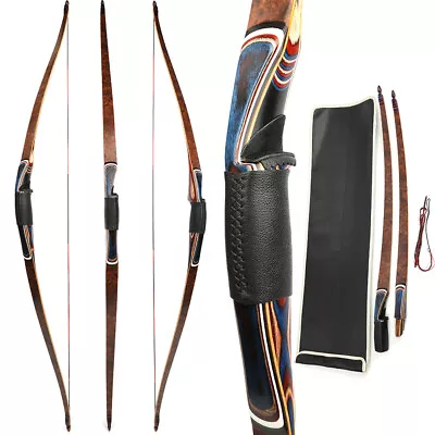 60'' Traditional Longbow 20-55lbs Takedown Triangle Bow Horsebow Archery Hunting • $366.59