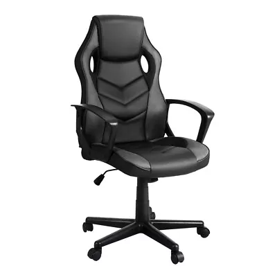 Artiss Gaming Office Chair Computer Executive Racing Chairs High Back Grey • $105.95