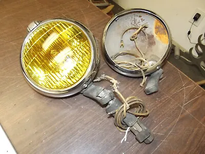 Vintage Unity MFG. Co CHGO. U.S.A. Light  FOG Chrome Lamp Pair • $99.99