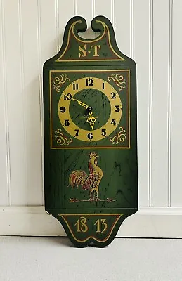 VINTAGE 'Lady Seth' SETH THOMAS Cornwall Wall Clock W Rooster Art • $62.50