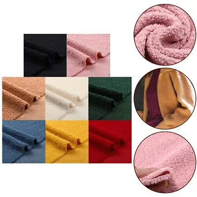 Stay Fashionable And Cozy With Lamb Wool Fabric Multiple Colors Available • £27.13