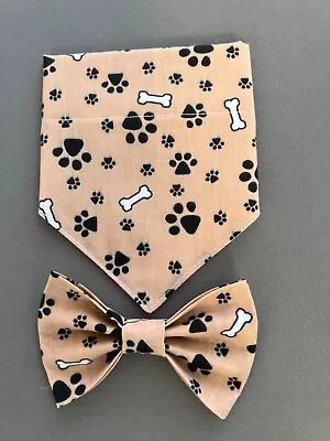 £3.75 • Buy Handmade Pet/Dog Bandana And Bow Tie 
