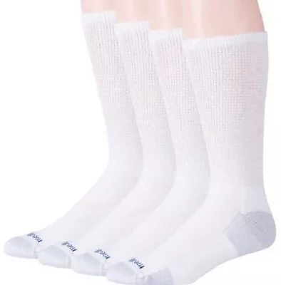 MediPeds Diabetic NanoGlide Crew Casual Socks X-Large 4 Pairs • $11.91