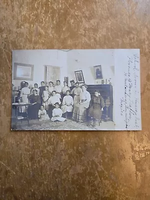 Vintage Postcard RPPC Hussey Inst. Quakers Matamoros Mexico Girl's School • $20