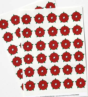 £4.95 • Buy English Lancashire Red Rose Labels Sticker Envelope Seal Or Decoration(046)     