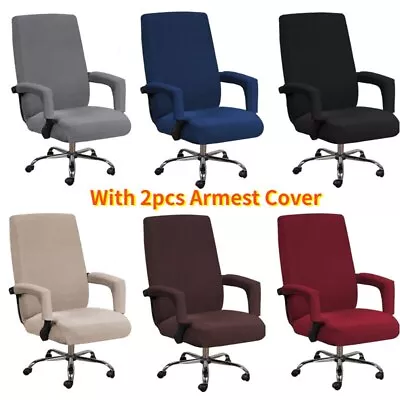 Office Chair Cover Computer Lift Computer Desk Boss Chair Covers Removable Cover • $29.47