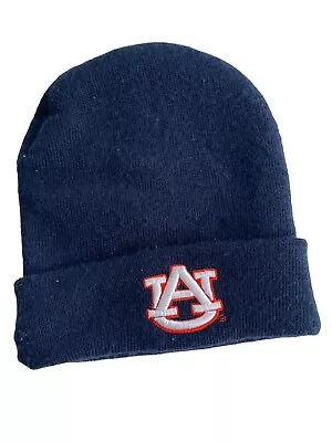Top Of The World Unisex Adult Auburn Tigers Beanie Hat Patch Blue • $9.75