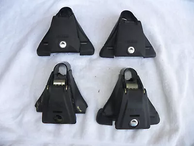 Set Of 4 YAKIMA Q Towers Ski Bike Car Roof Rack No Clips Or Key • $24.95