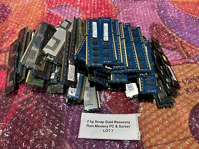 2 Kg Scrap Gold Recovery Ram Memory PC & Server LOT 7 • $80