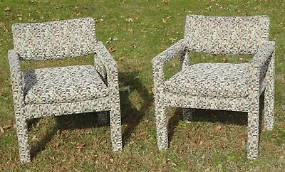 Pair Of Milo Baughman Thayer Coggin 1970s-1980s Lounge Chairs • $750