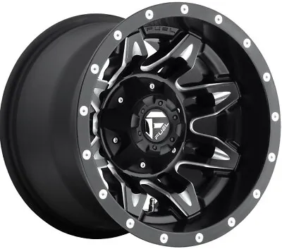 15x10 Wheels Rims Fuel Lethal D567 Wide K5 Jimmy Blazer Black Milled 1 • $254