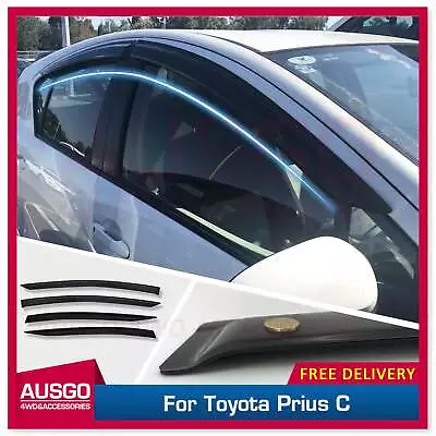 AUSGO Luxury Weather Shields For Toyota Prius C 2011-Onwards Weathershields • $60.71