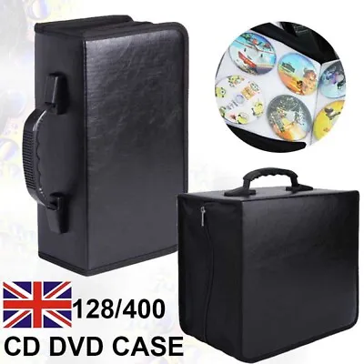 Portable 128/400x Disc CD DVD Carry Bag Car Storage Holder Case Wallet Organizer • £10.49
