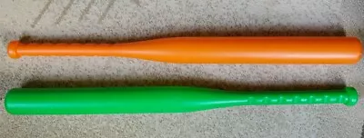 $14.99 • Buy Lot Of 2 Kids Plastic Baseball Bat 25 In Orange & Green Greenbrier Int