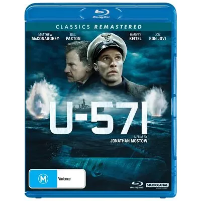 U-571 Blu-ray | Matthew McConaughey Harvey Keitel | Region B • £13.95