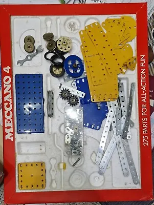 Vintage MECANNO Set 4 From 1973  In Original Box - See Below For List Of Parts • £25