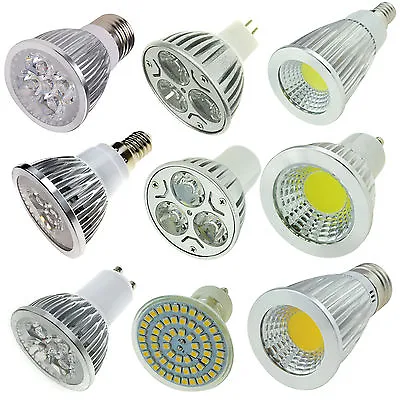 E27 E14 GU10 MR16 GU5.3 LED Spotlight 3W 5W 9W 12W 15W Bulb SMD COB Lights Lamp • $43.78