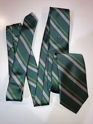 NWOT Harry Potter Slytherin Necktie Green Crest Men 58 X 3” • $14.99