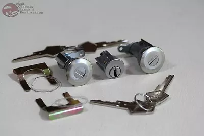 $33.84 • Buy 66-68 Mopar A B Body Dodge Plymouth Ignition Door Lock Cylinder Set OEM Keys