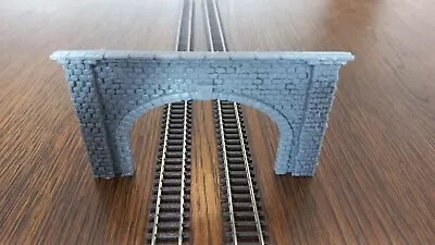 Stonework Railway Tunnel Double Track N Scale Gauge Model Train Portal Entrance • £6.99